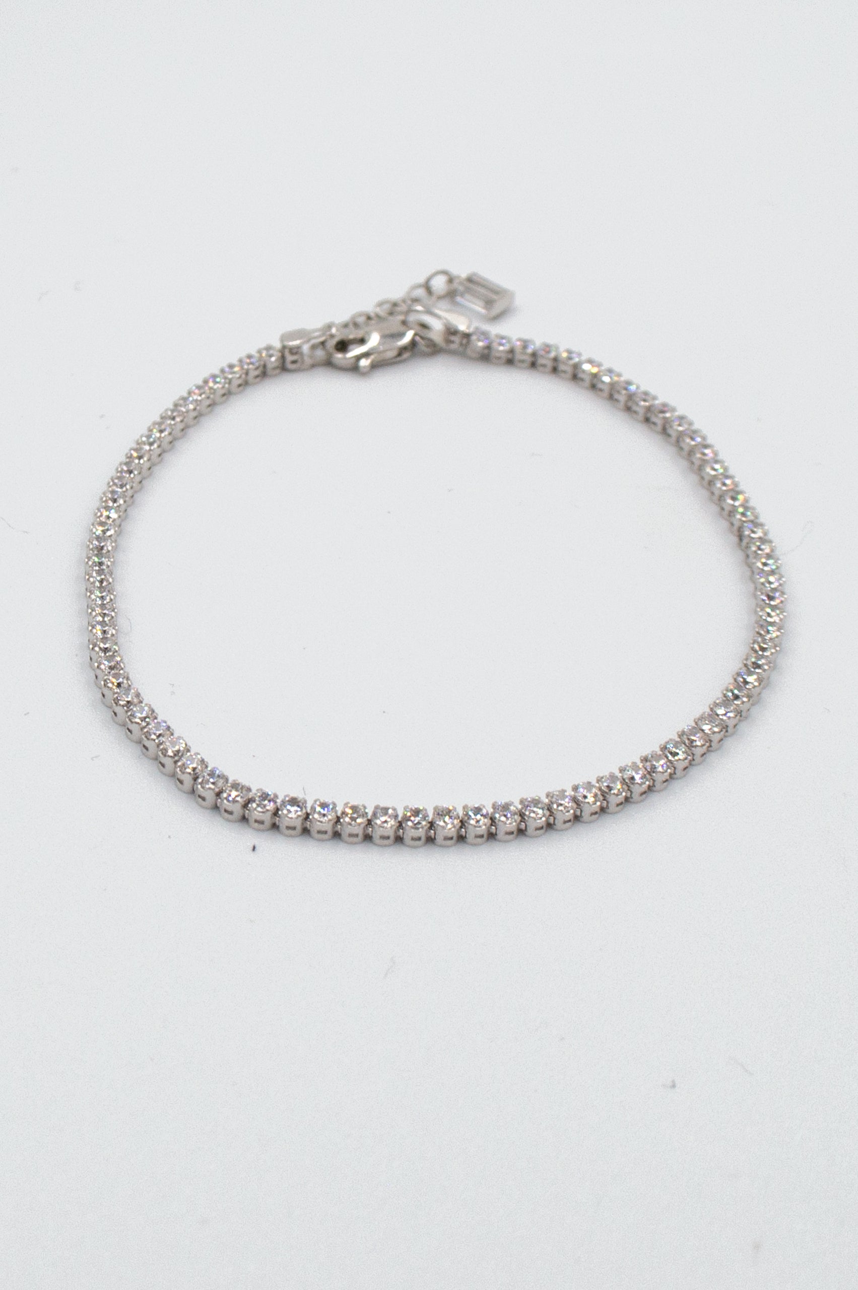 PULSERA TENIS ORO BLANCO