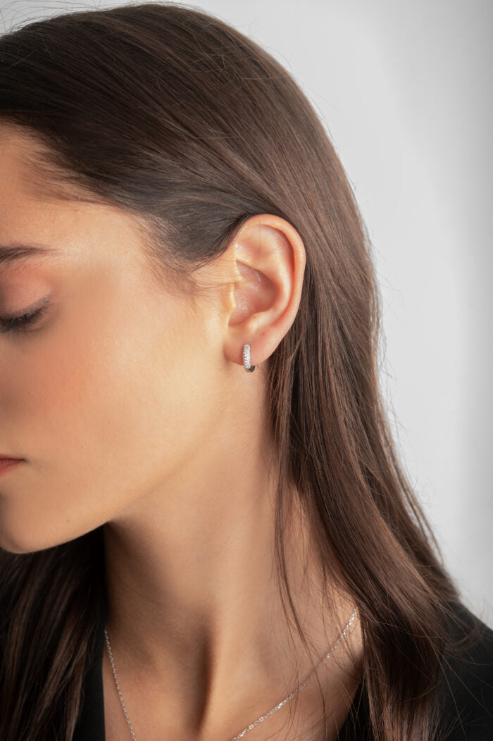 ARRACADAS CHICAS CON BRILLANTES
