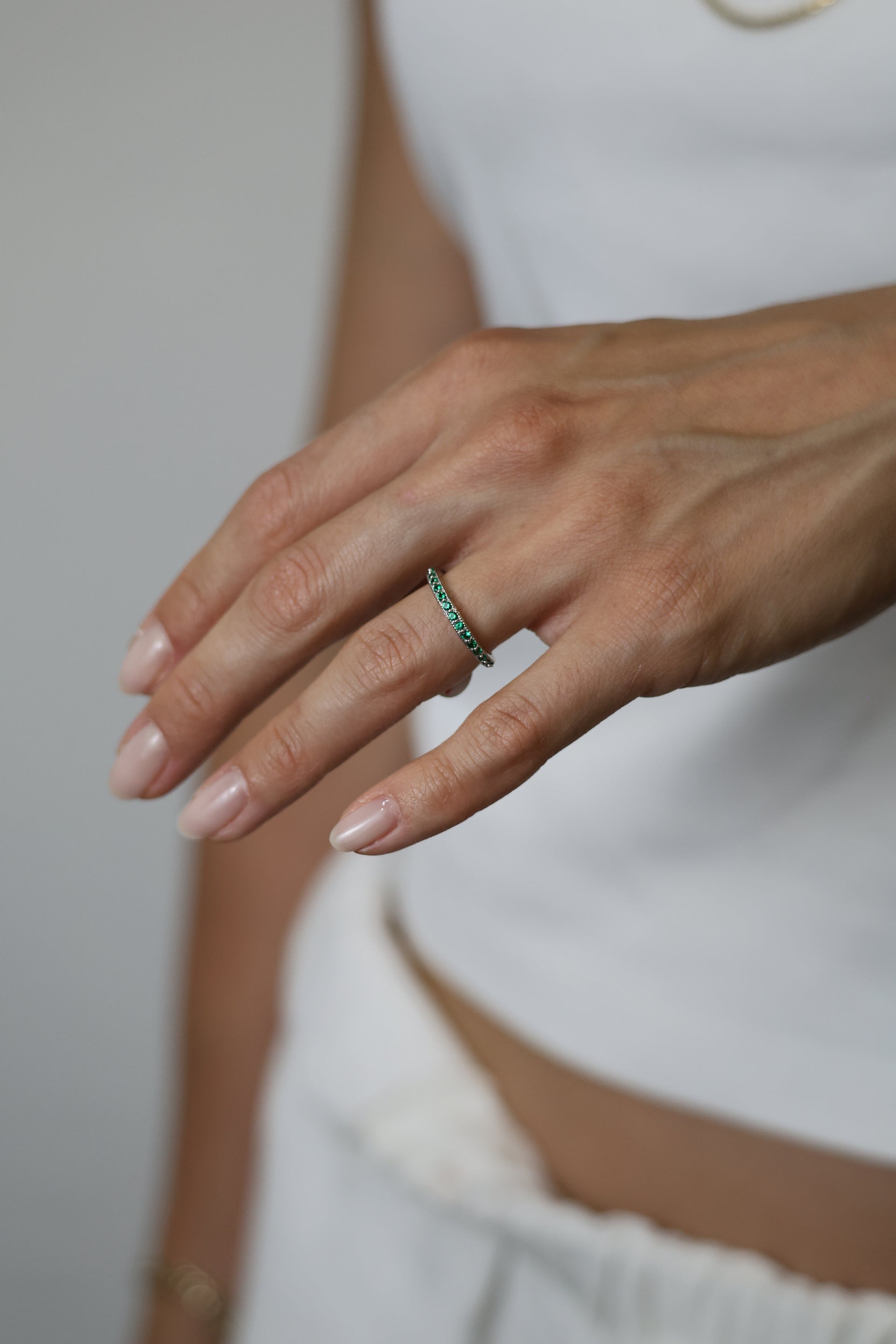 ANILLO PIEDRAS VERDES