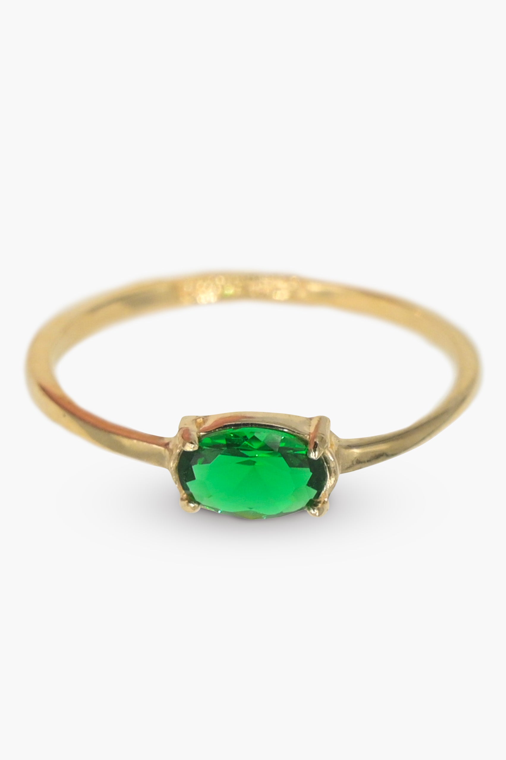 ANILLO BRILLANTE VERDE