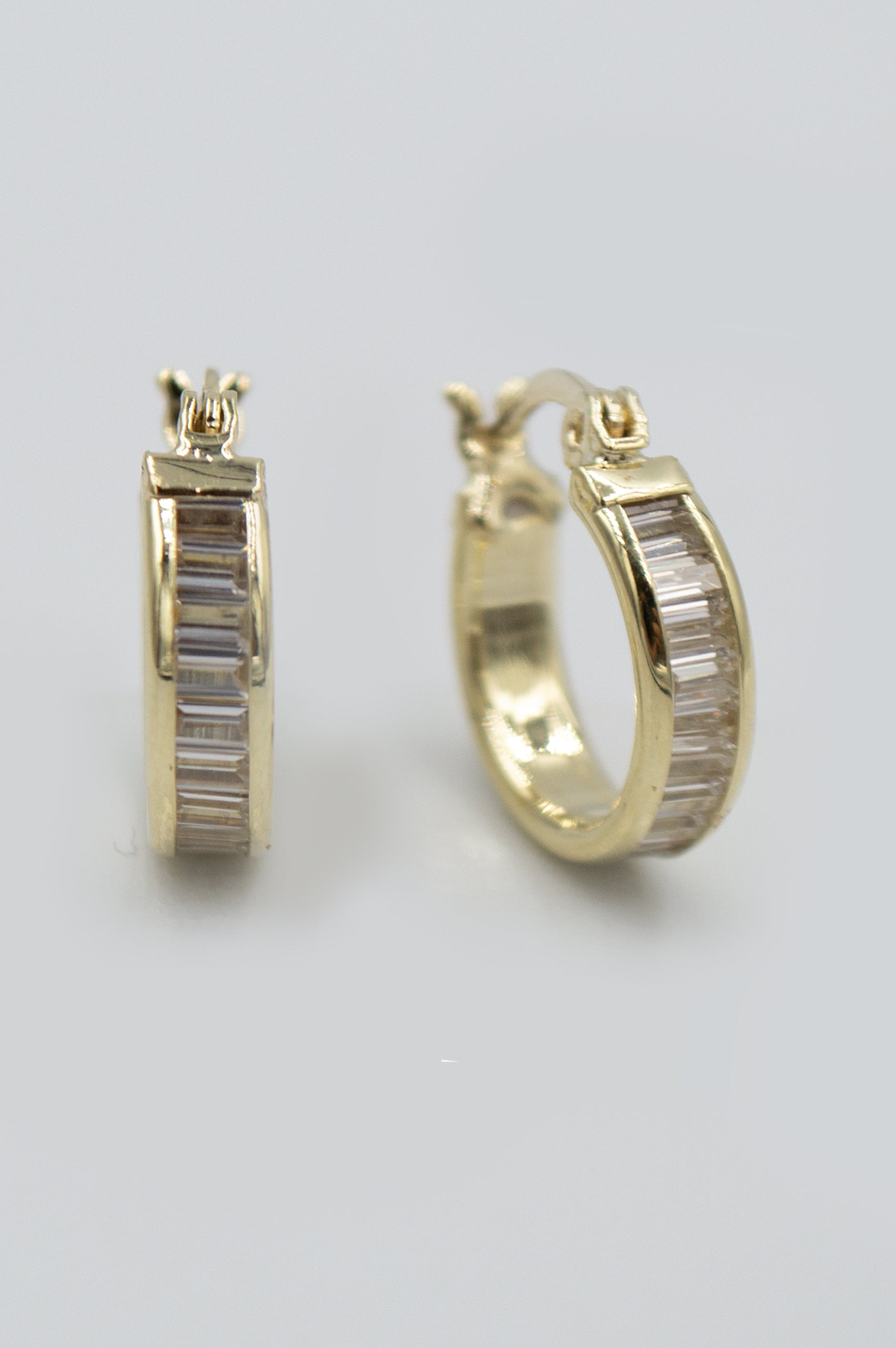 ARRACADAS DE BRILLANTES LINGOTE