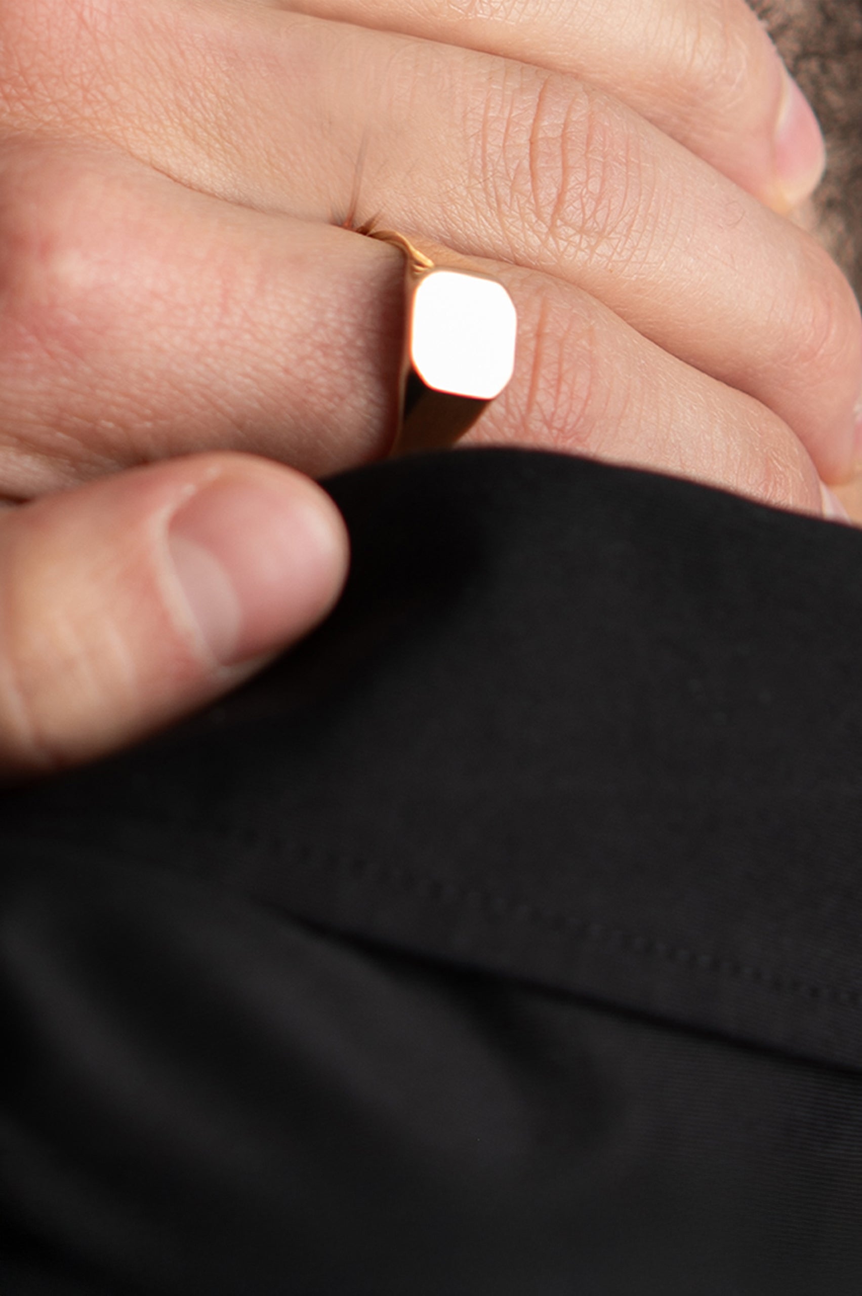 ANILLO LISO HEXÁGONO