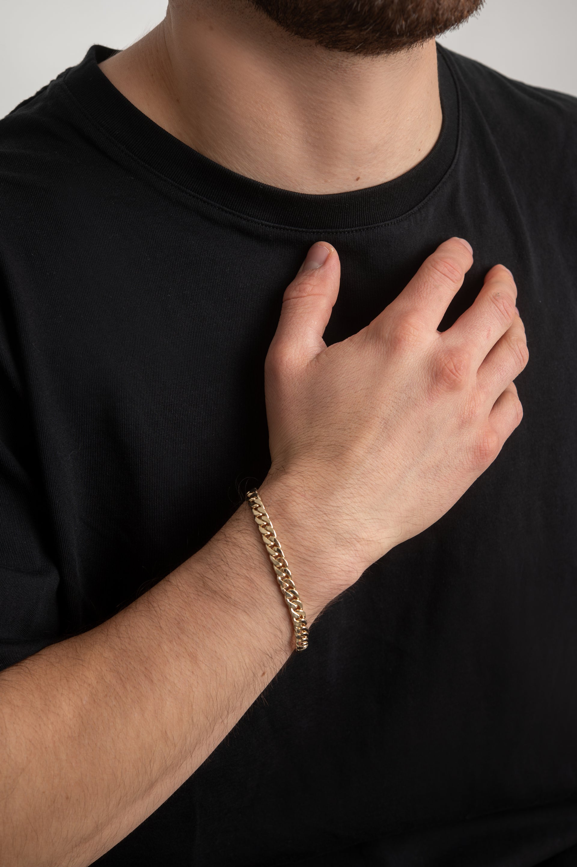 PULSERA CUBANA GRUESA