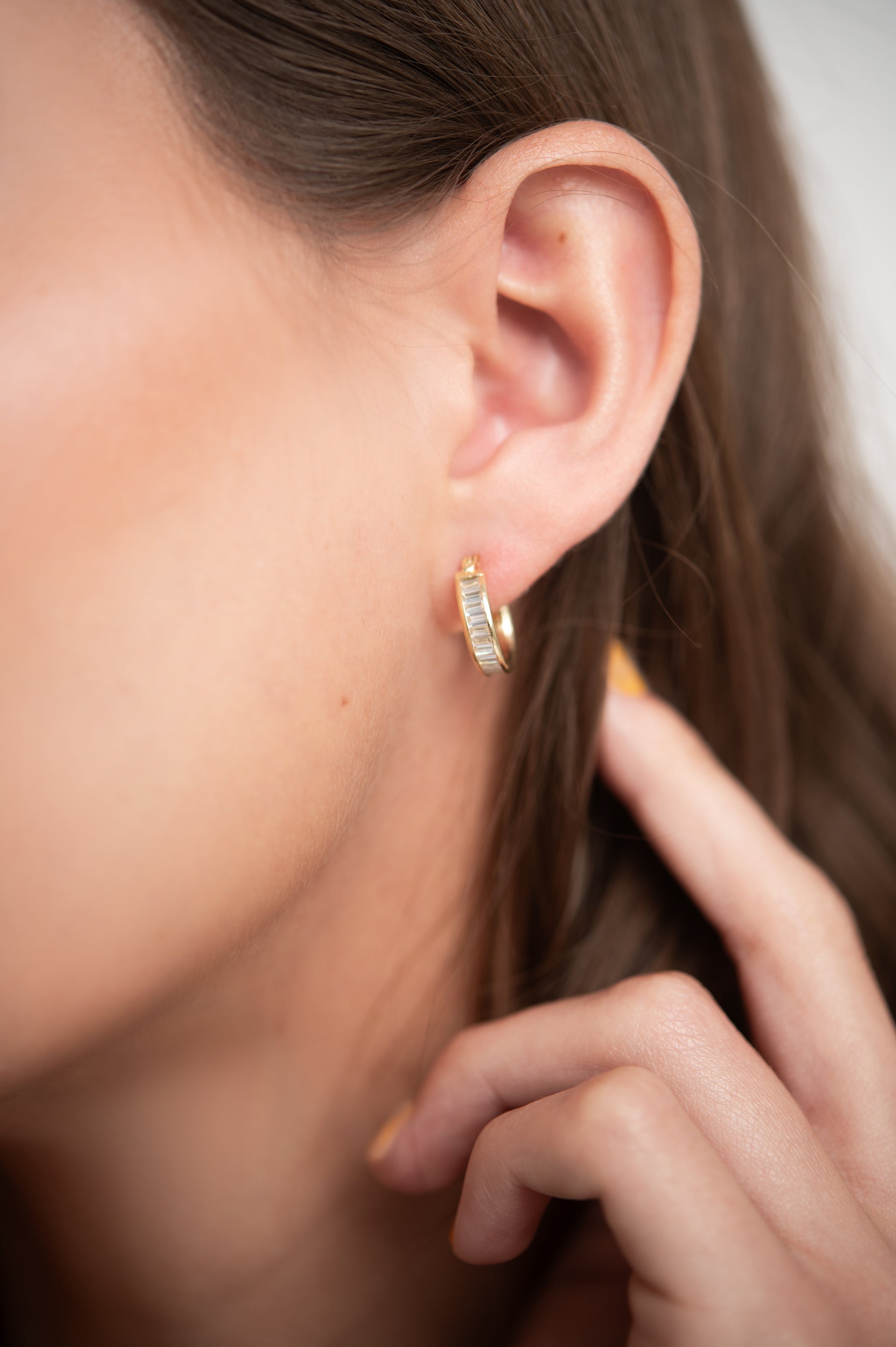 ARRACADAS DE BRILLANTES LINGOTE
