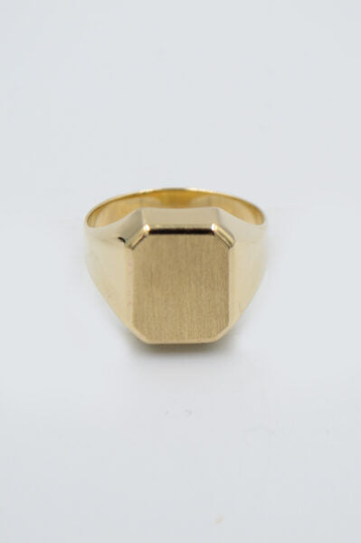 ANILLO HEXAGONO CHICO MATE