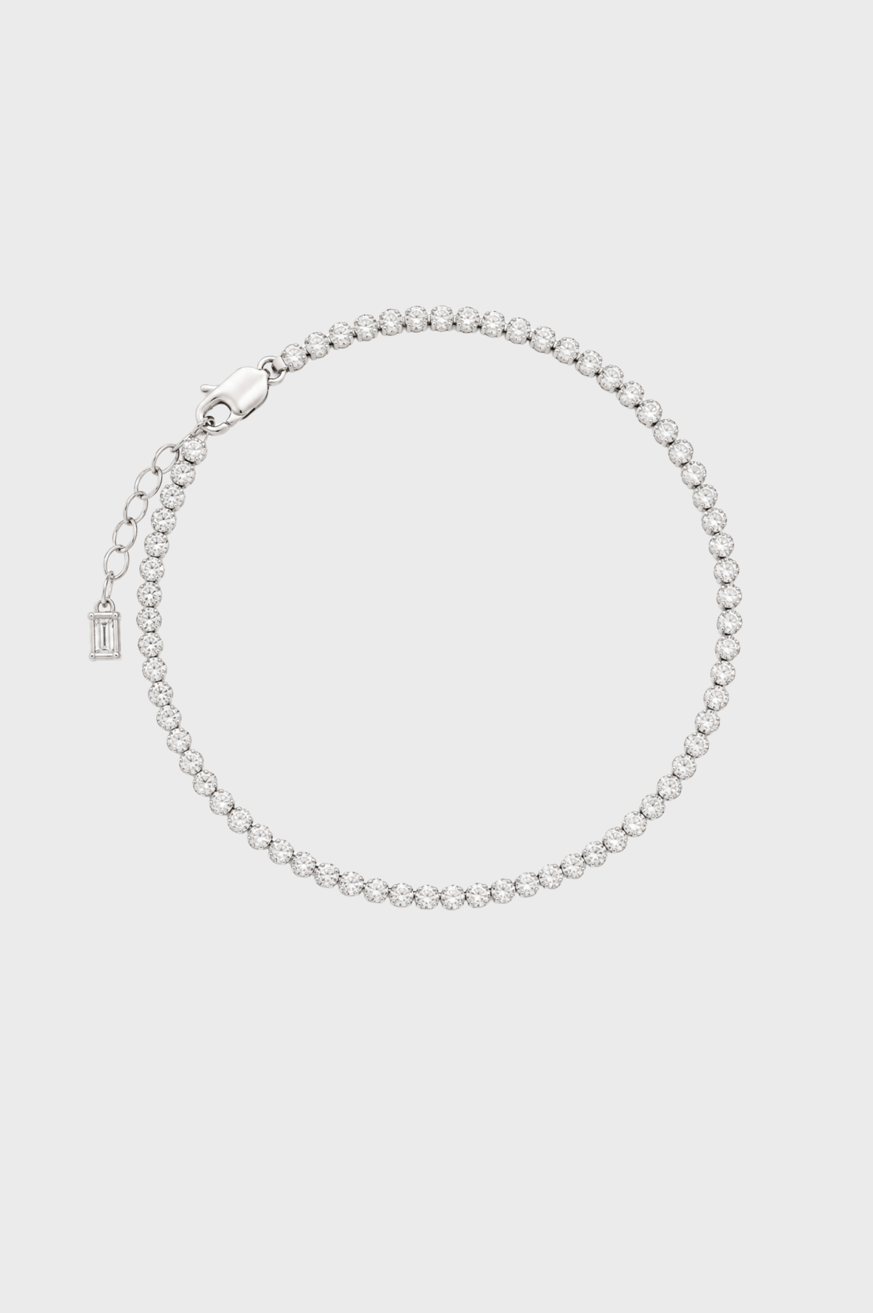 PULSERA TENIS ORO BLANCO