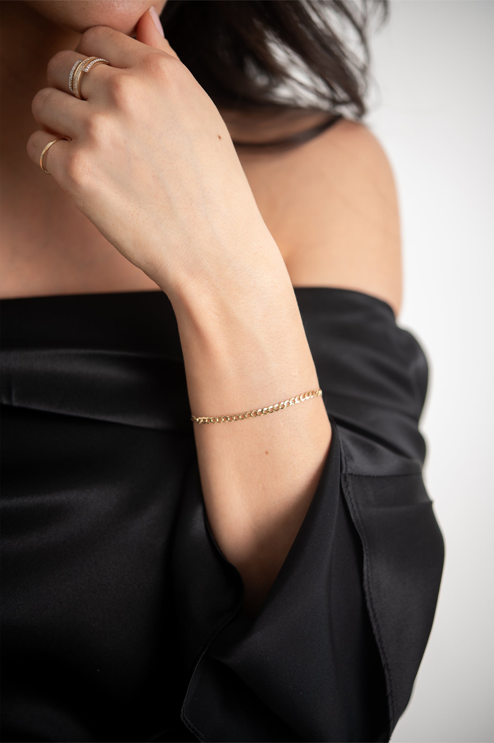 PULSERA CUBANA DELGADA