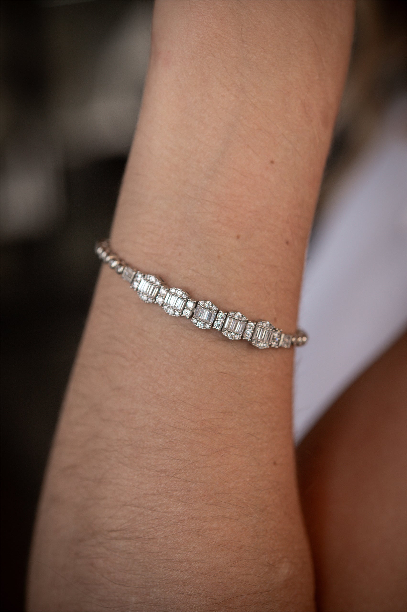 PULSERA TENIS VARIAS PIEDRAS GRANDES